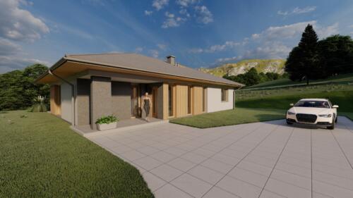 Budynek mieszkalny jednorodzinny parterowy 