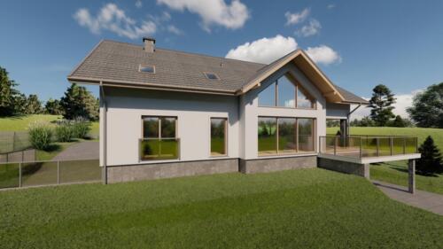 Budynek mieszkalny jednorodzinny z podpiwniczeniem 