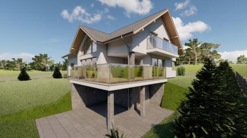 Budynek mieszkalny jednorodzinny z podpiwniczeniem 